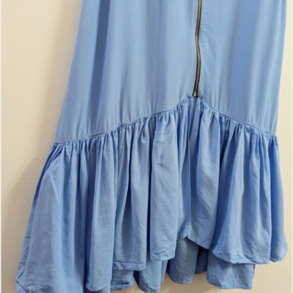 ZARA Oversized Ruffle Hem Midi Dress - Size M - Picture 4 of 11